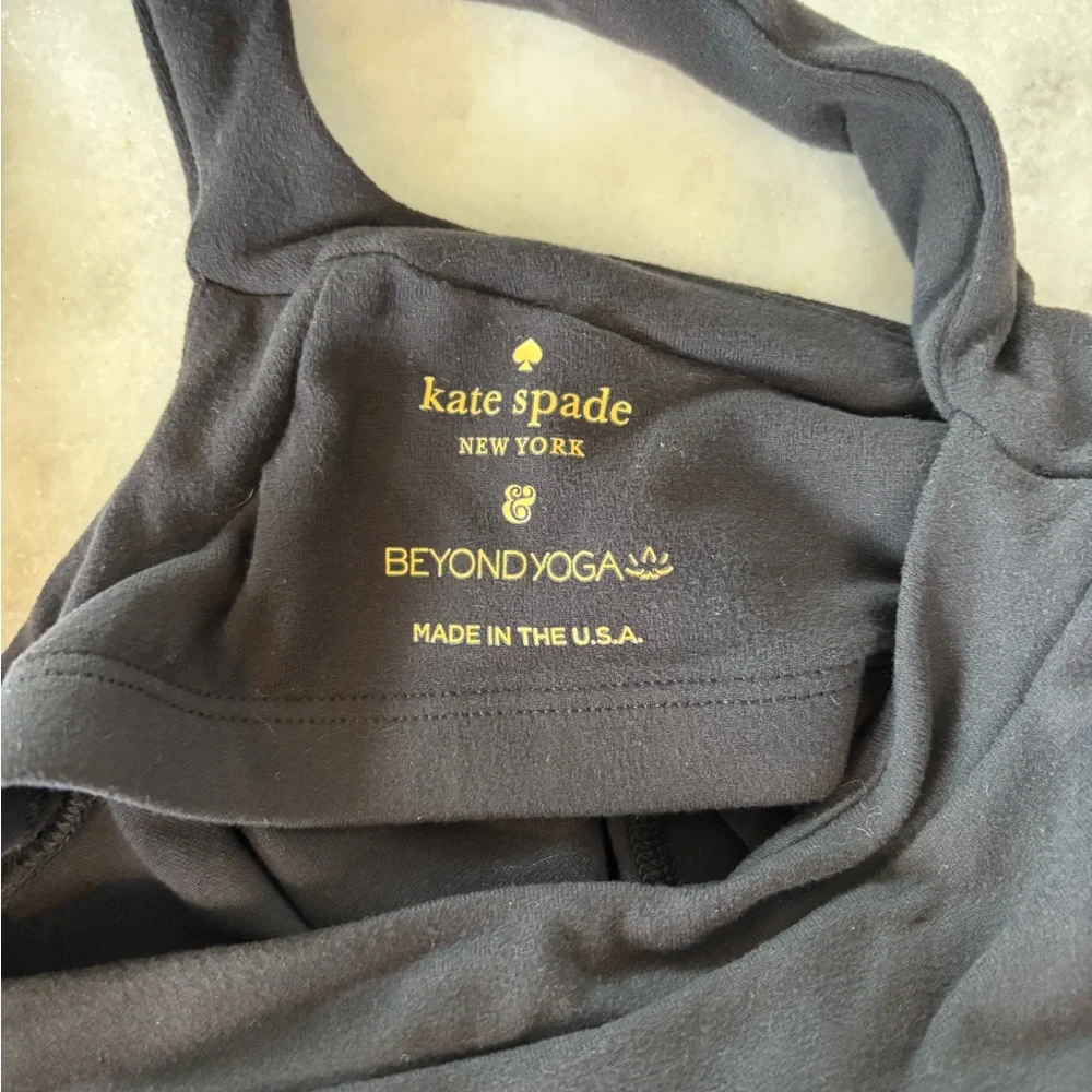 Beyond Yoga x Kate Spade Black Workout Tank Sz S - Picture 5 of 7